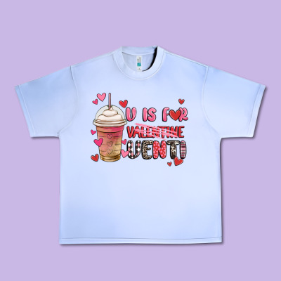 V Is For Valentine Venti Coffee Cup Urban Heavy Tee Designed By Maliassmallbusiness