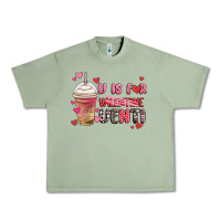 Oil Green v is for valentine venti coffee cup Urban Heavy Tee - MaliasSmallBusiness