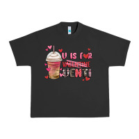 Pigment Black v is for valentine venti coffee cup Urban Heavy Tee - MaliasSmallBusiness