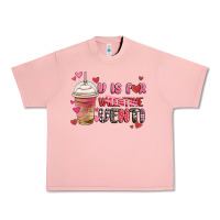 Salmon v is for valentine venti coffee cup Urban Heavy Tee - MaliasSmallBusiness