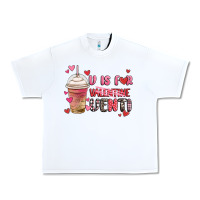 White v is for valentine venti coffee cup Urban Heavy Tee - MaliasSmallBusiness