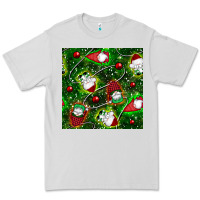Dove Grey christmas gnomes seamless pattern Premium Tee - BundleAndBundleShop