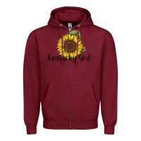 Burgundy Kentucky Girl Zipper Hoodie - Bettercallsaul