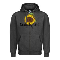 Charcoal Heather Kentucky Girl Zipper Hoodie - Bettercallsaul