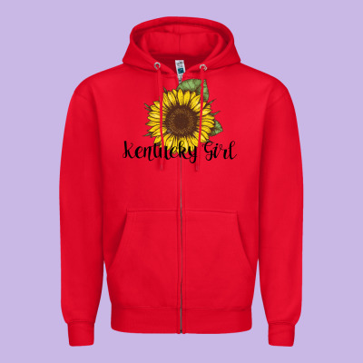 Kentucky Girl Zipper Hoodie Designed By Bettercallsaul