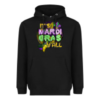 Its Mardi Gras Yall Heavyweight Hoodie | Teevron