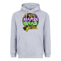 Heather Grey its mardi gras yall Heavyweight Hoodie - CowGirlArtShop