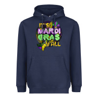 Navy its mardi gras yall Heavyweight Hoodie - CowGirlArtShop