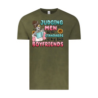 Vintage Olive judging men by the standards of my book boyfriends Vintage Tee - MaliasSmallBusiness