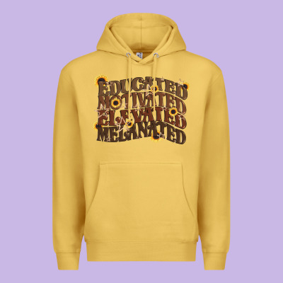 Educated Motivated Elevated Melanated Juneteenth Premium Hoodie Designed By Cowgirlartshop