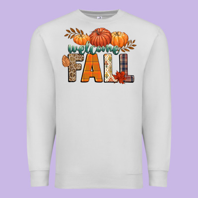 Welcome Fall Premium Sweatshirt Designed By Cowgirlartshop