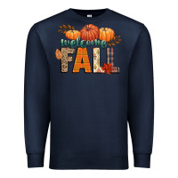 Navy welcome fall Premium Sweatshirt - CowGirlArtShop