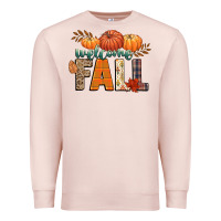 Pale Pink welcome fall Premium Sweatshirt - CowGirlArtShop