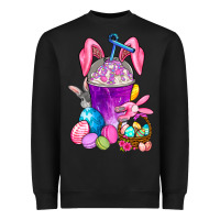 Black Happy Easter coffee cup Heavyweight Sweatshirt - NancyCooperArtShop