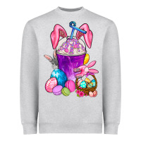 Heather Grey Happy Easter coffee cup Heavyweight Sweatshirt - NancyCooperArtShop