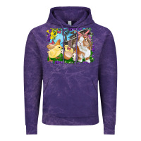 Cloud Purple easter farm chicks and bunny Vintage Hoodie - RanaPortraitStore