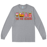 Heather Grey tis the season Long Sleeve Tee - MaliasSmallBusiness