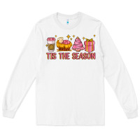White tis the season Long Sleeve Tee - MaliasSmallBusiness