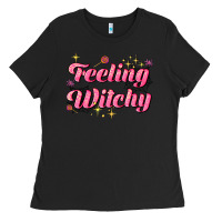 Black feeling witchy Ladies Tee - AdoDesignShop