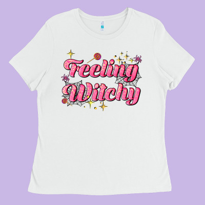 Feeling Witchy Ladies Tee Designed By Adodesignshop