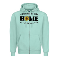 Seafoam welcome to our Home Sunflower Zipper Hoodie - Bettercallsaul