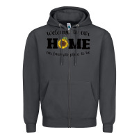 Smoke welcome to our Home Sunflower Zipper Hoodie - Bettercallsaul
