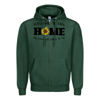 Sports Green welcome to our Home Sunflower Zipper Hoodie - Bettercallsaul