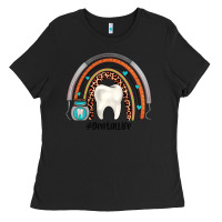 Black dentallife rainbow Ladies Tee - JahusDesignShop