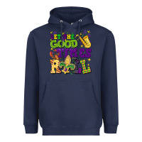 Navy let the good times roll Heavyweight Hoodie - CowGirlArtShop