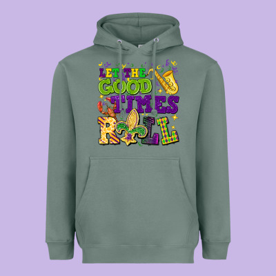 Let The Good Times Roll Heavyweight Hoodie Designed By Cowgirlartshop