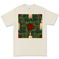 Bone christmas candle and ornaments seamless pattern Premium Tee - BundleAndBundleShop