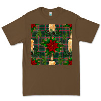 Cacao christmas candle and ornaments seamless pattern Premium Tee - BundleAndBundleShop