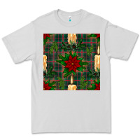 Dove Grey christmas candle and ornaments seamless pattern Premium Tee - BundleAndBundleShop