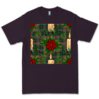 Plum christmas candle and ornaments seamless pattern Premium Tee - BundleAndBundleShop