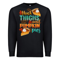 Black thick thighs and pumpkin pies Premium Sweatshirt - CowGirlArtShop