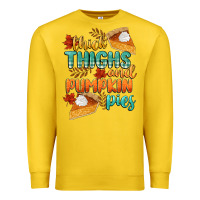 Lemon thick thighs and pumpkin pies Premium Sweatshirt - CowGirlArtShop
