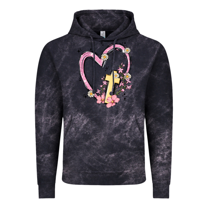 Heart Cross Vintage Hoodie by MaliasSmallBusiness | Teevron