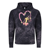 Cloud Black heart cross Vintage Hoodie - MaliasSmallBusiness