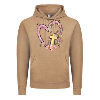 Vintage Coffee heart cross Vintage Hoodie - MaliasSmallBusiness