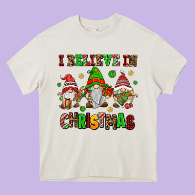 I Believe In Christmas Heavy Core Tee Designed By Adodesignshop