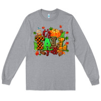 Heather Grey its fall yall Long Sleeve Tee - MaliasSmallBusiness
