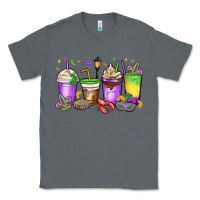 Charcoal Heather mardi gras coffee cups Classic Tee - MaliasSmallBusiness