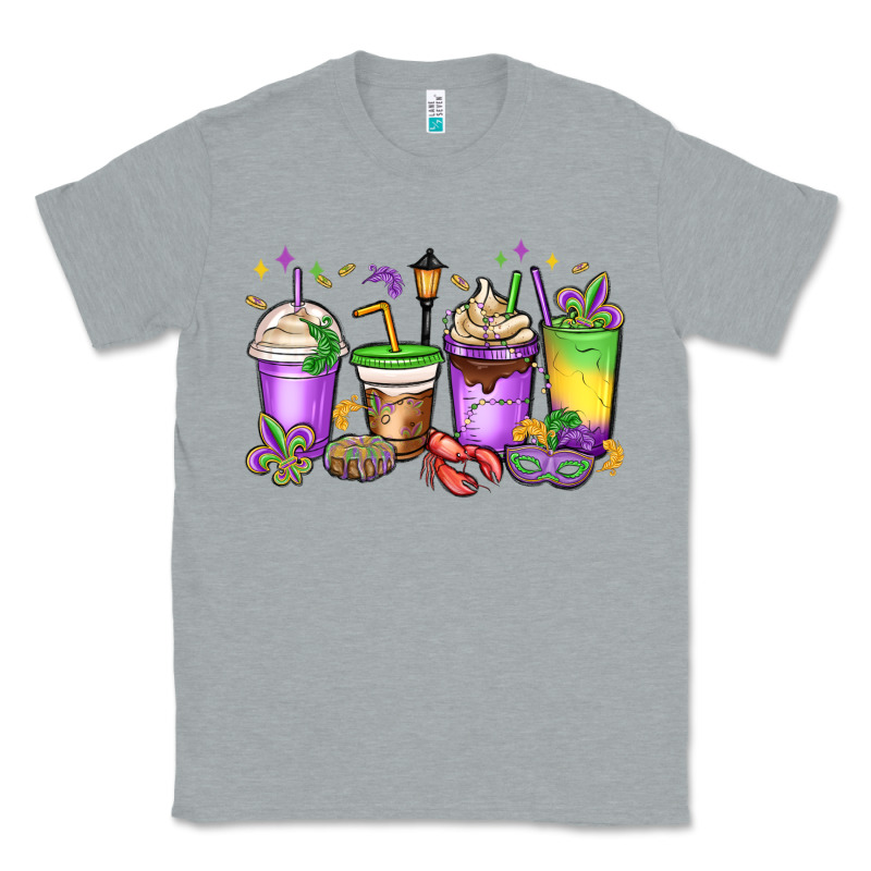 Mardi Gras Coffee Cups Classic Tee by MaliasSmallBusiness | Teevron