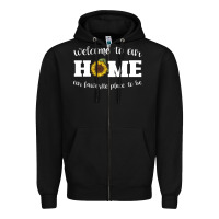 Black welcome to our Home Sunflower Zipper Hoodie - Bettercallsaul