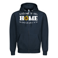 Navy welcome to our Home Sunflower Zipper Hoodie - Bettercallsaul