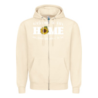Sandshell welcome to our Home Sunflower Zipper Hoodie - Bettercallsaul
