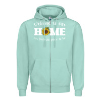 Seafoam welcome to our Home Sunflower Zipper Hoodie - Bettercallsaul