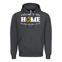 Smoke welcome to our Home Sunflower Zipper Hoodie - Bettercallsaul