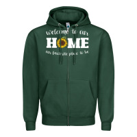 Sports Green welcome to our Home Sunflower Zipper Hoodie - Bettercallsaul