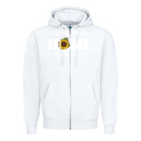 White welcome to our Home Sunflower Zipper Hoodie - Bettercallsaul